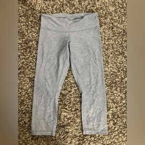 Lululemon crops heathered blue